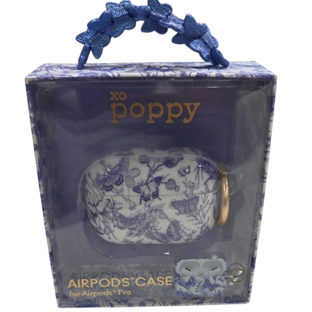 💙▪️XO Poppy▪️ Blue Butterfly AirPods Pro Case